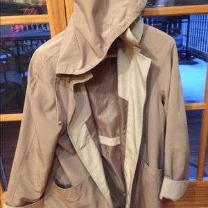 Ladies hooded raincoat medium